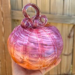 Handblown glass pumpkin